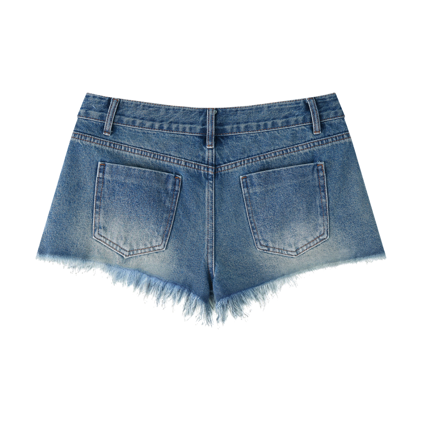 DRFTD Vintage Wash Raw Hem Denim Shorts