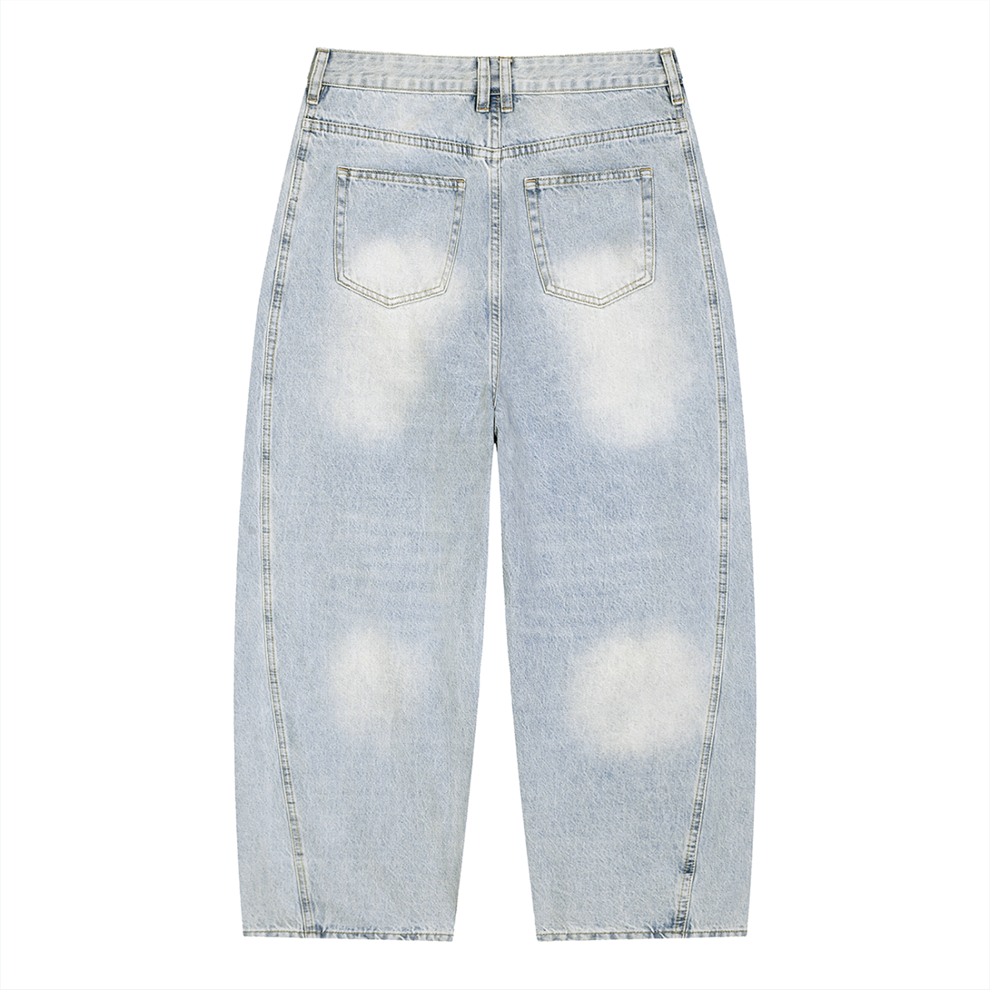DRFTD Vintage Wash Sunfade Barrel Leg Jeans