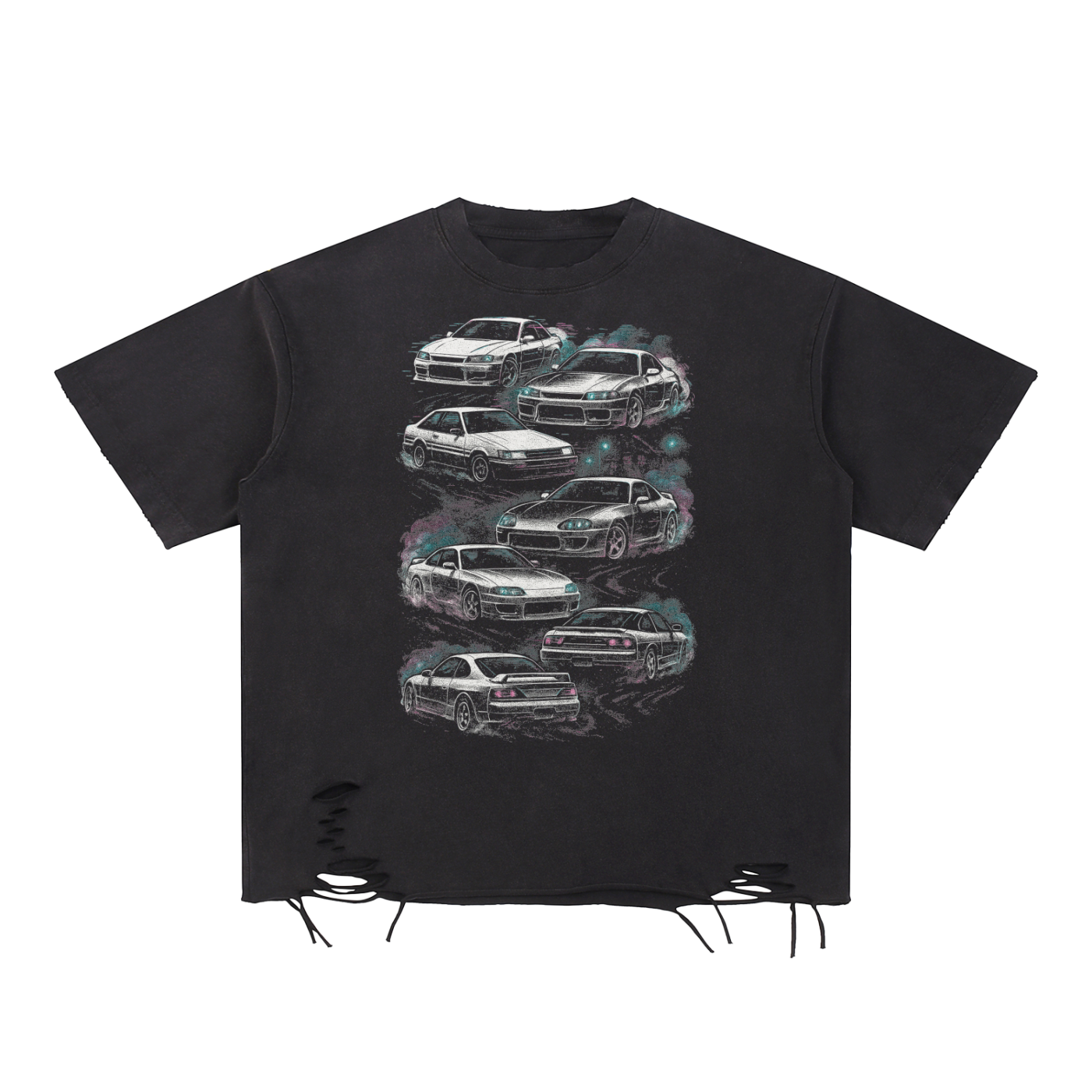 DRFTD Raw-Hem Graphic T-Shirt