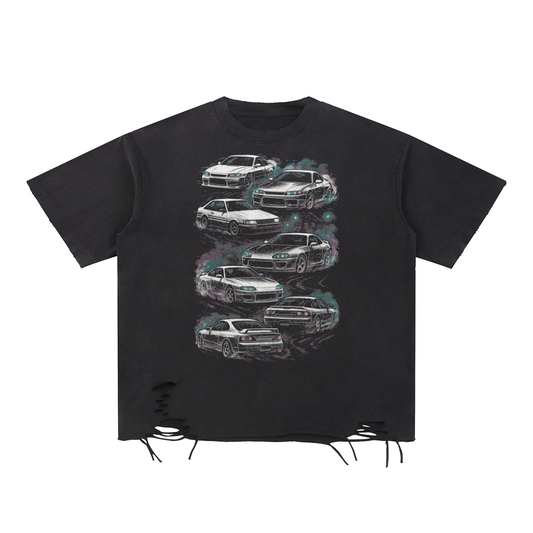 DRFTD Raw-Hem Graphic T-Shirt